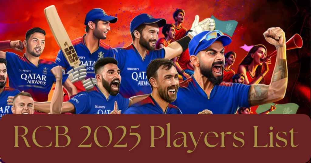 RCB 2025 Players List